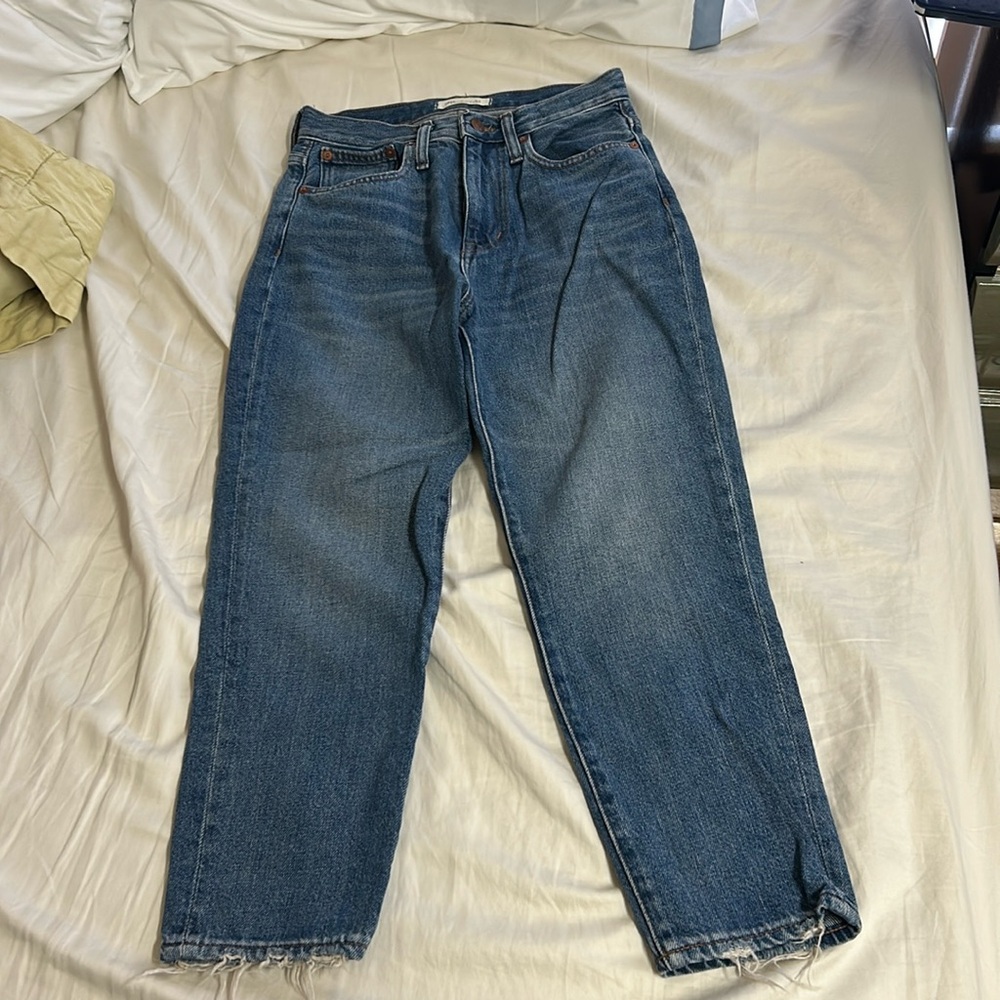 Madewell Momjean Medium Wash Size 25P